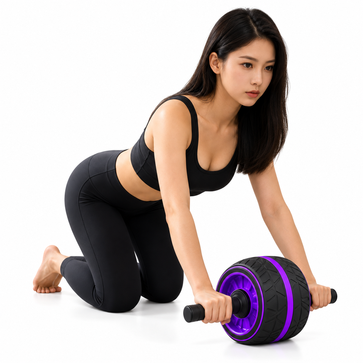 Rebound Ab Roller Knee Mat - Home Gym Fitness Equipment for Core Strength Training Belly Wheel Workout