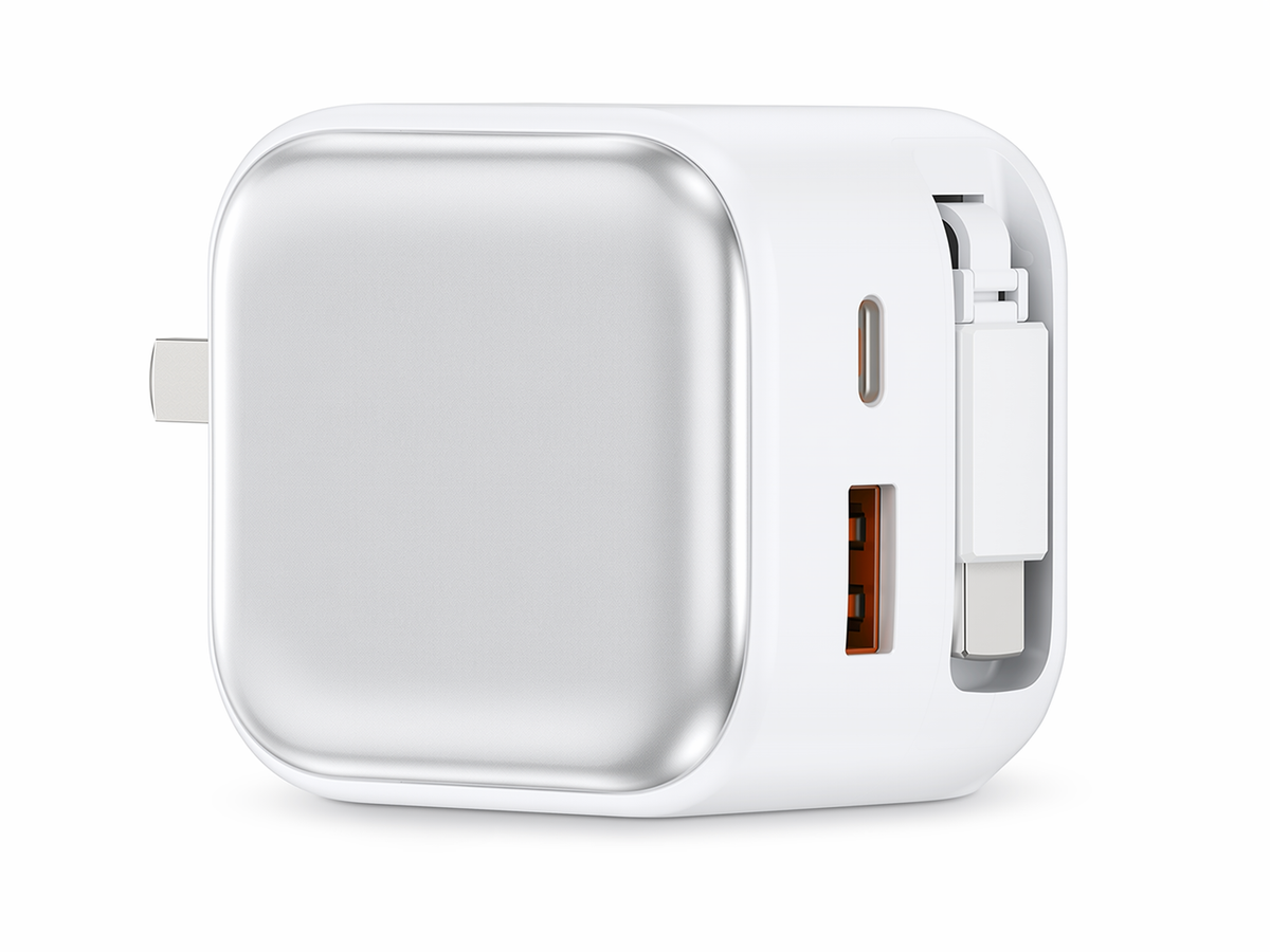 AI Temperature Control Three-port American Standard Gallium Nitride Charger