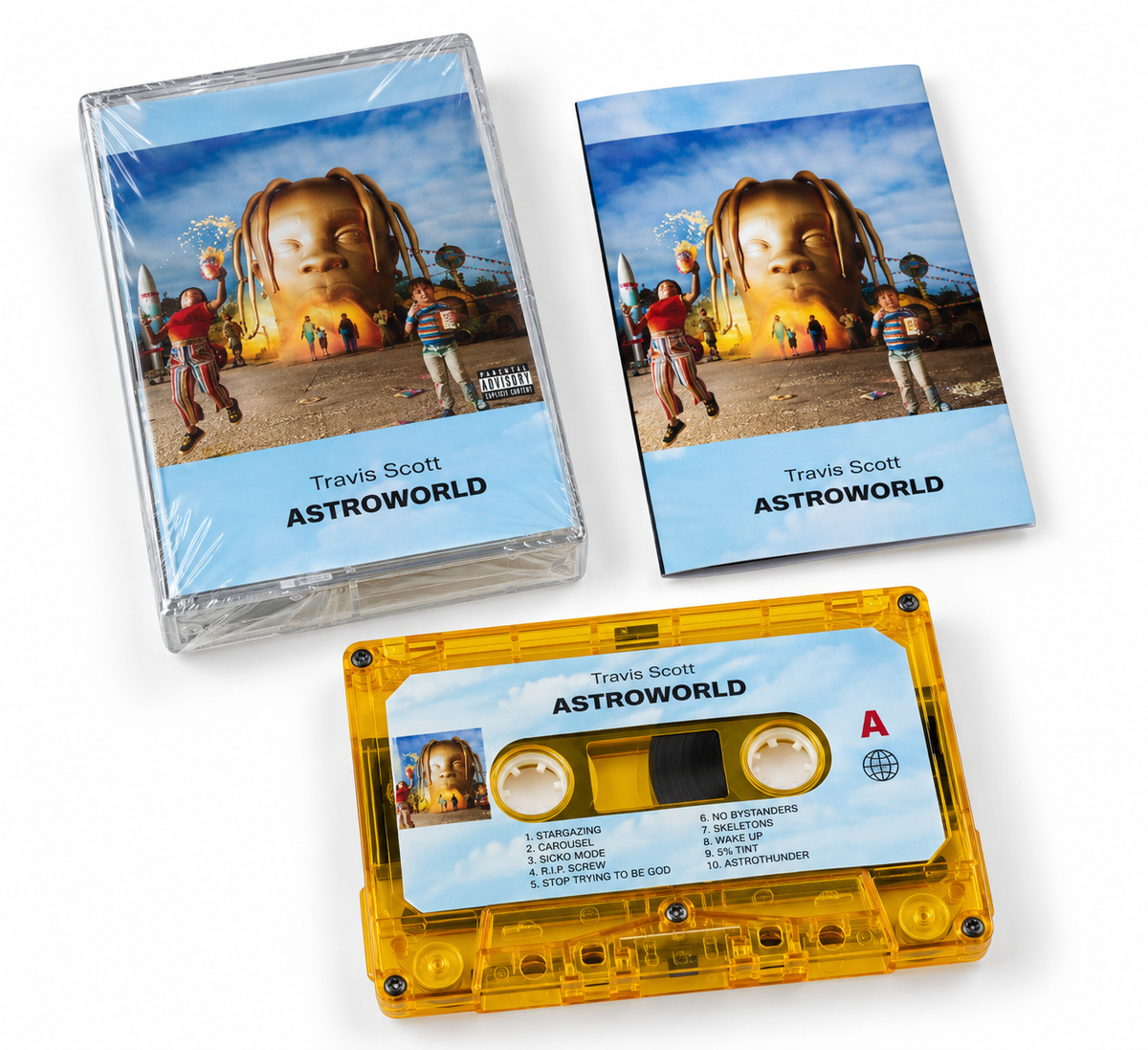 Travis Scott Astroworld Music Tape SICKO MOD Hip Hop Cosplay Cassettes Soundtracks Box Car Walkman Tape Party Music Collection