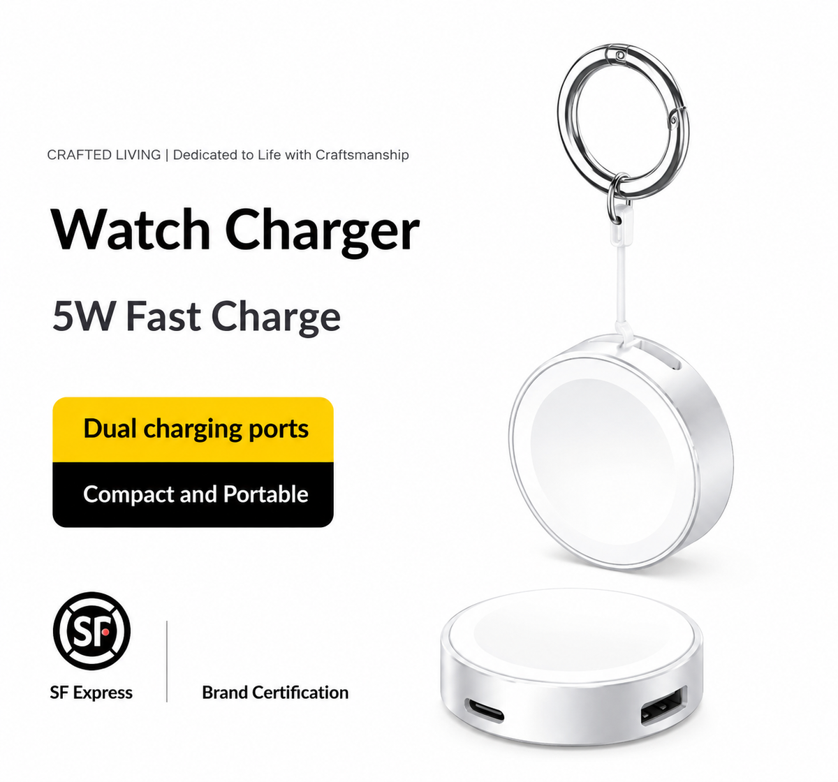 Compatible Watch S10 Charger For Watch 8 With Magnetic Attachment