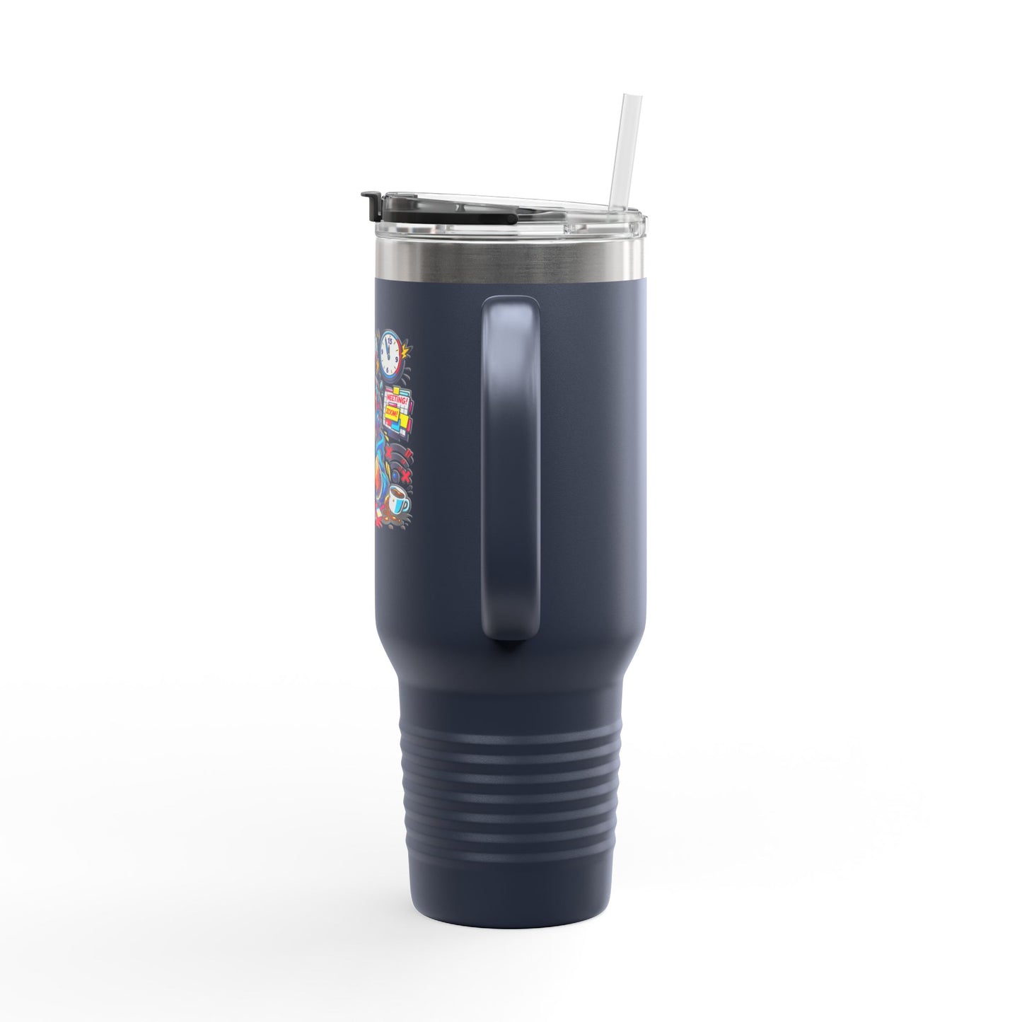40oz Insulated Travel Mug — Cute Chaotic WFH Agent