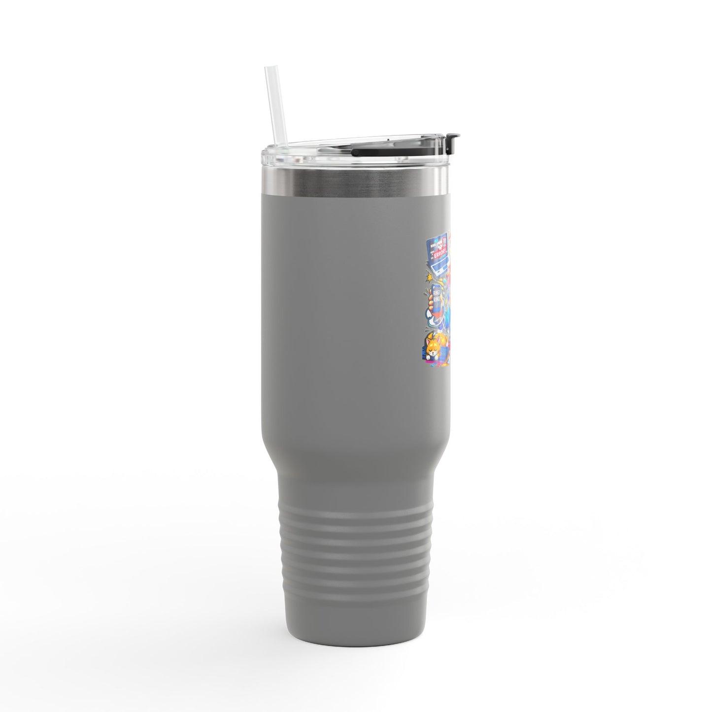 40oz Insulated Travel Mug — Cute Chaotic WFH Agent