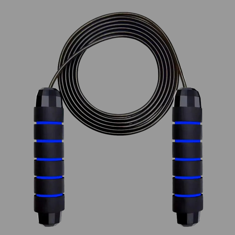 With Ball Bearings Adjustable Tangle-Free Speed Wire Jump Rope Workout with Foam Handles for Fitness Home Workouts and Slim Body