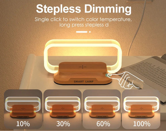 Touch Dimming Mobile Phone Charger Small Night Lamp - 10W
