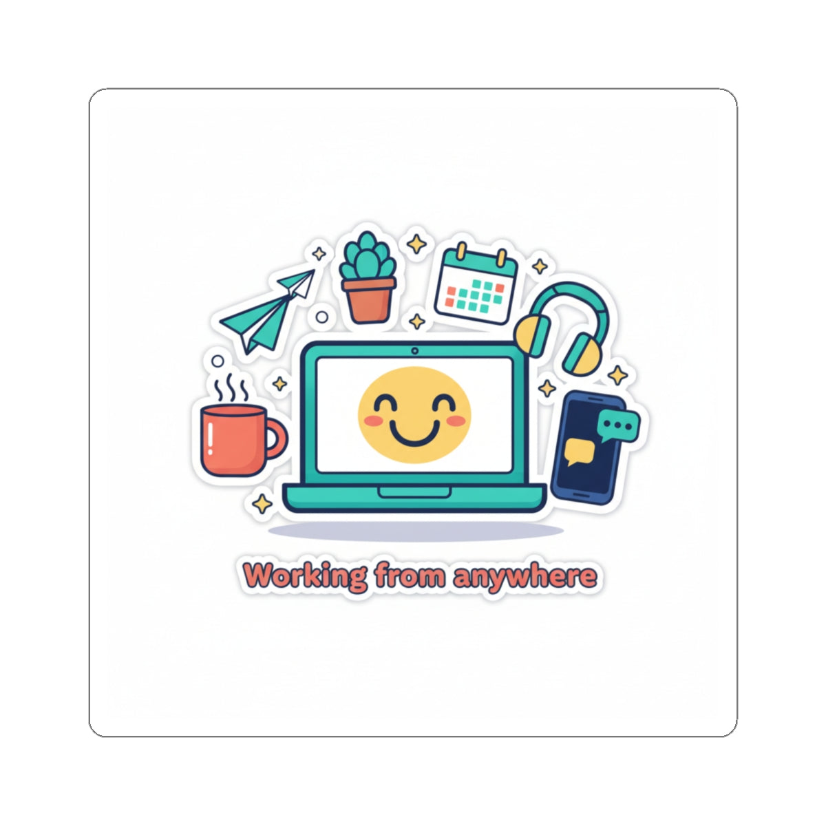 Kiss-Cut Stickers | Easy-Peel Sticker Sheets for Laptops, Water Bottles & Décor