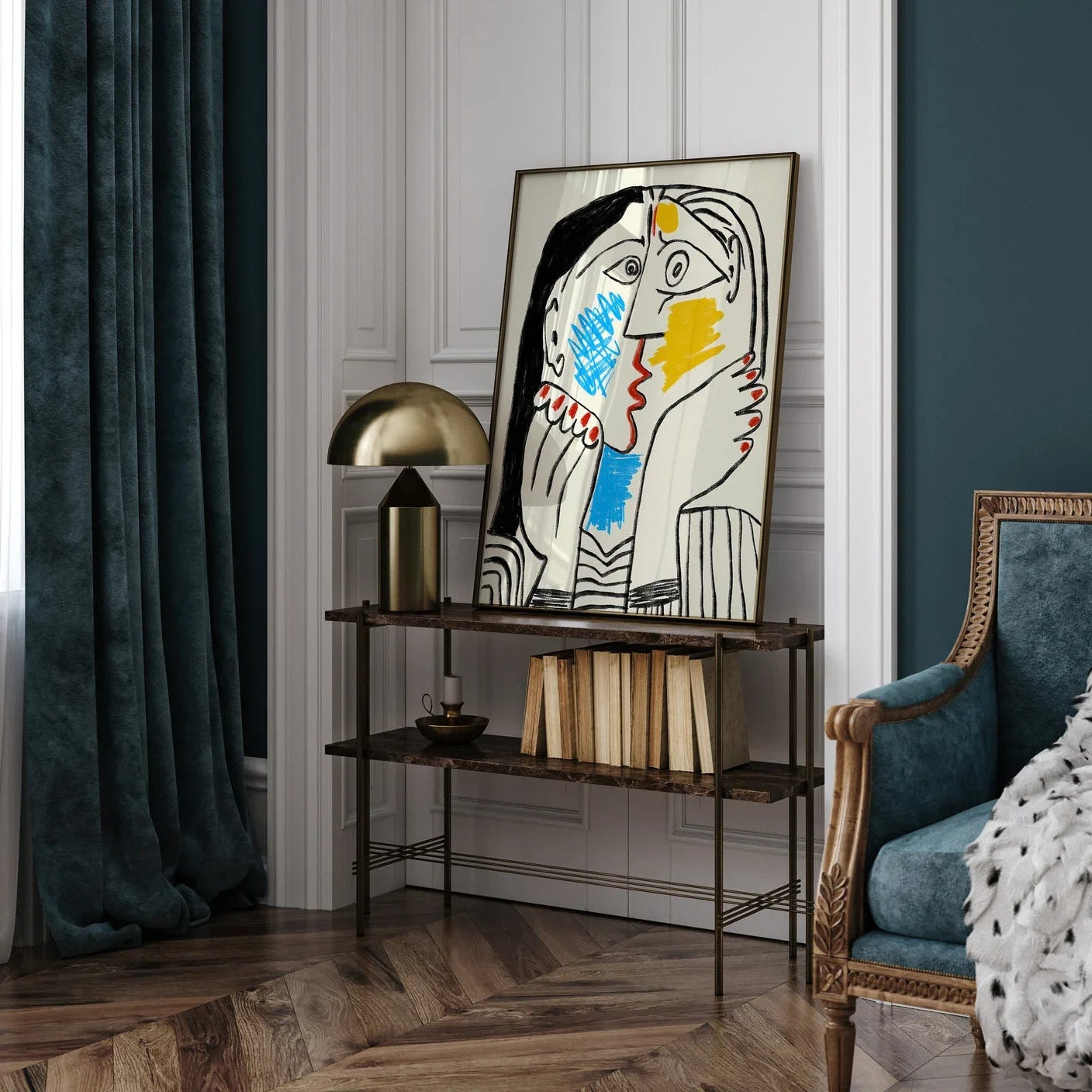 Picasso “The Kiss” Art Print Poster – Museum-Style Wall Decor | Picasso Exhibition Canvas Print