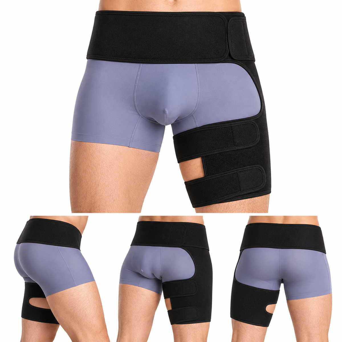 Tight Pants Hip Protective Gear Running Sports Groin Protection Belt Prevent Muscle Strain