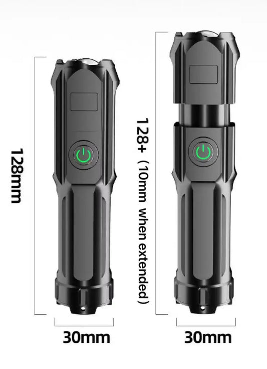 Ultra Bright Torch Built-in Battery Flash Light Emergency Spotlights 5km 1500W Most Powerful Led Flashlights Tactical