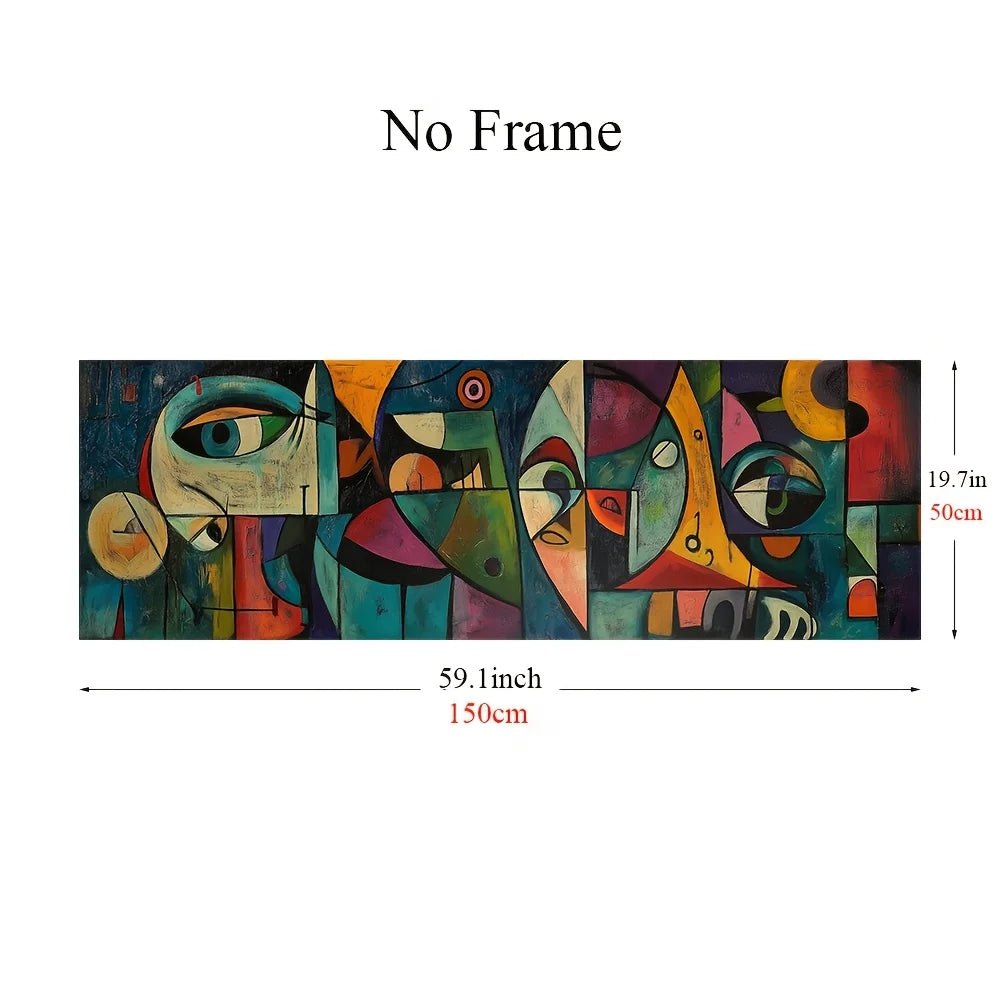 Picasso Style Abstract Wall Art Poster – Unframed Figurative Modern Decor