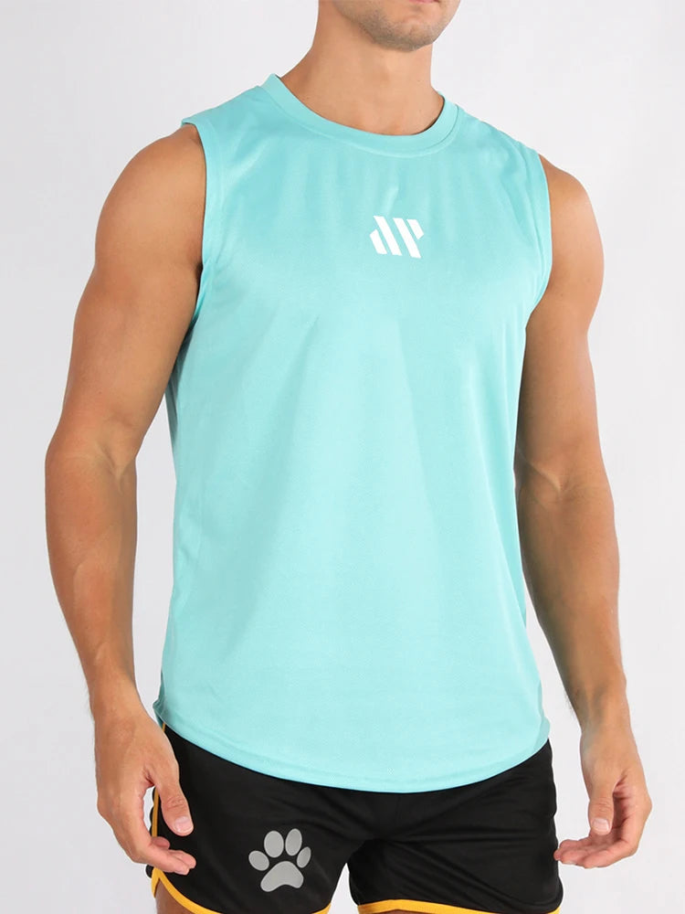 Men’s Summer Gym Vest | Quick-Dry Mesh Bodybuilding & Running Tank Top