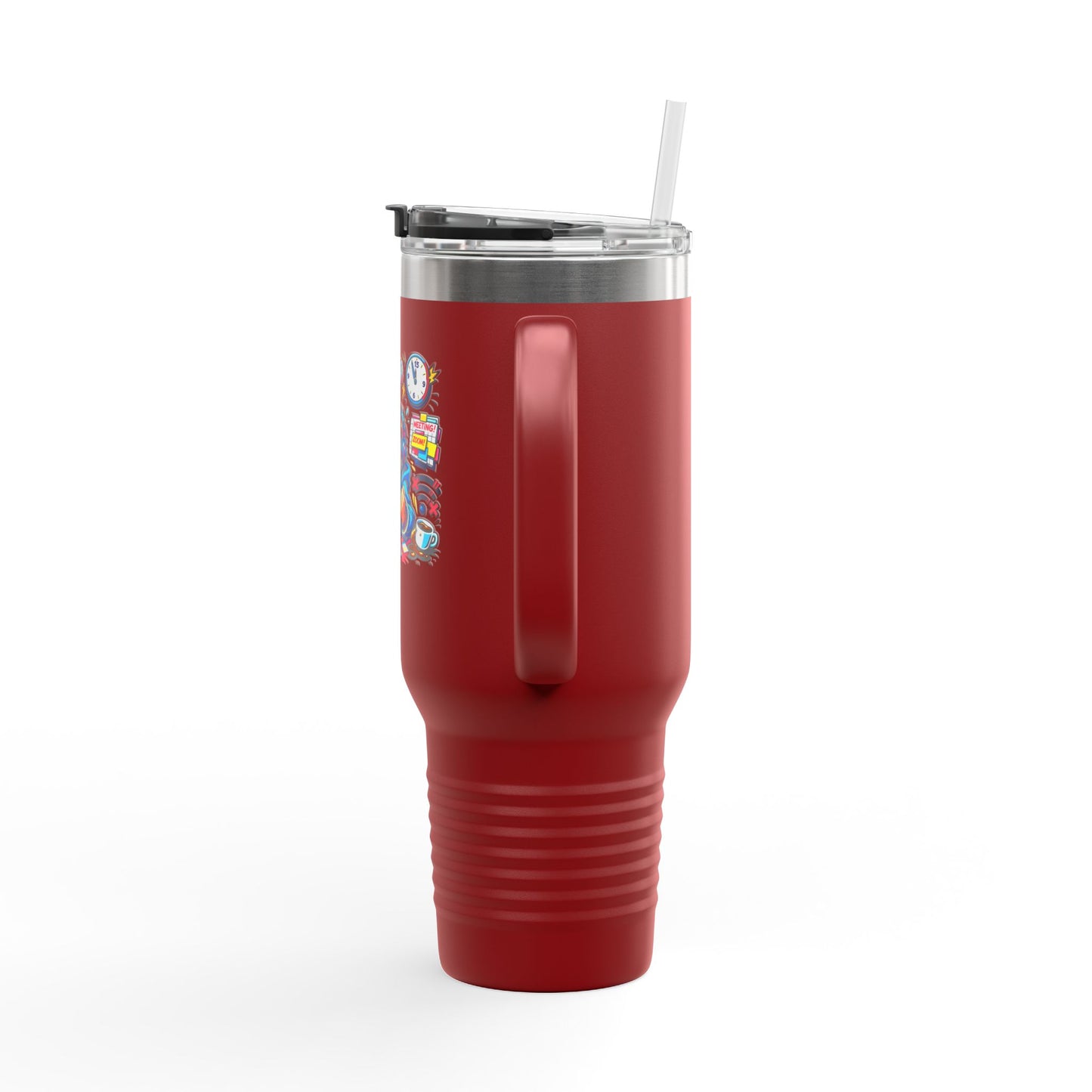 40oz Insulated Travel Mug — Cute Chaotic WFH Agent