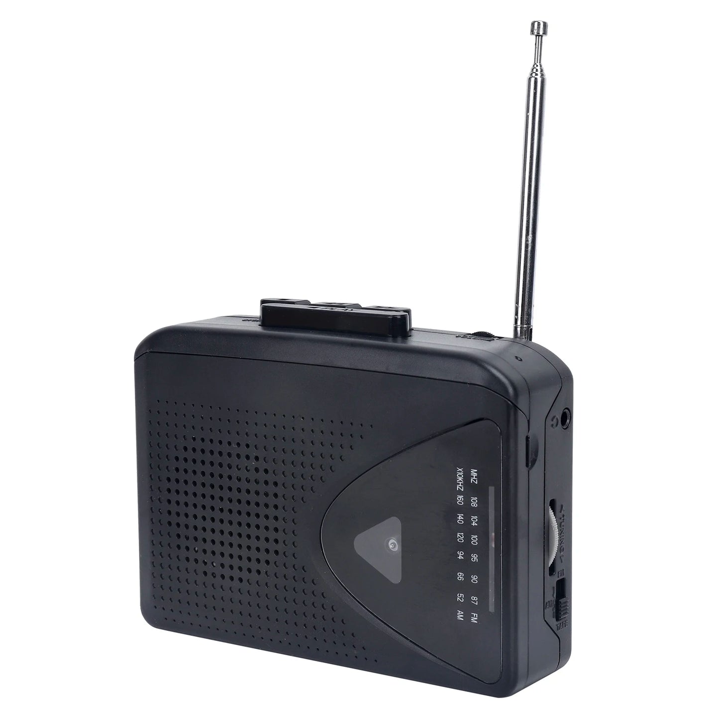 Portable Walkman-Style Cassette Player with AM/FM Radio | Built-In Speaker & Multiple Power Methods