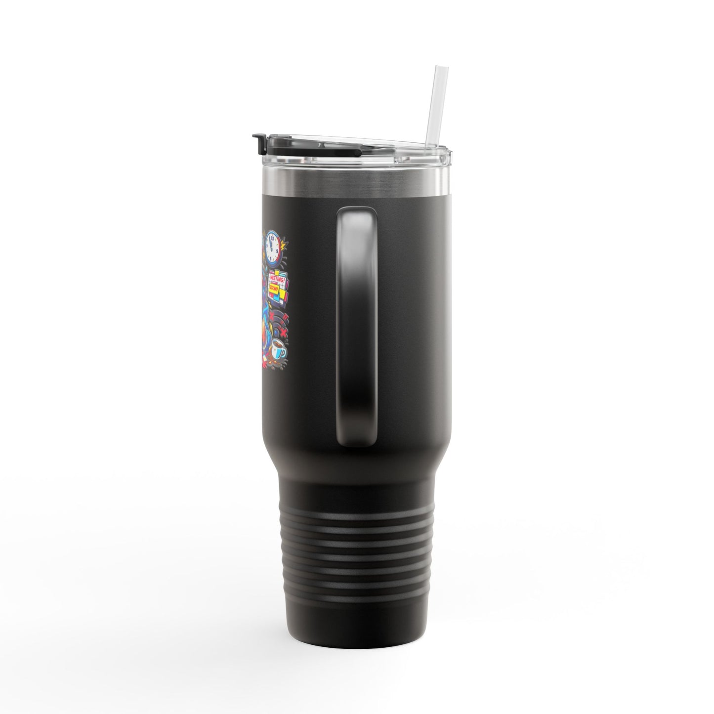 40oz Insulated Travel Mug — Cute Chaotic WFH Agent