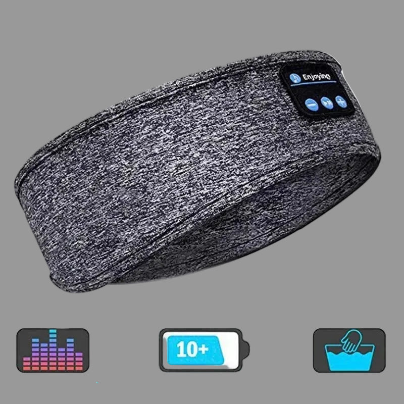 Bluetooth 5.0 Earphones Sports Sleeping Headband Elastic Wireless Headphones Music Eye Mask Wireless Bluetooth Headset Headband