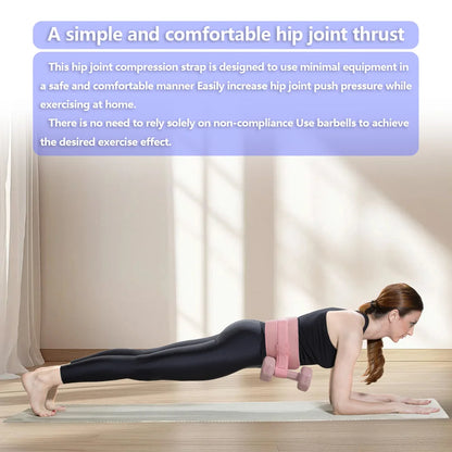 Exercise Hip Thrust Belt ,For Dumbbells, Kettlebells, and Plates,Slip-Resistant Padding for Hip Protection,Perfect for Gym, Home