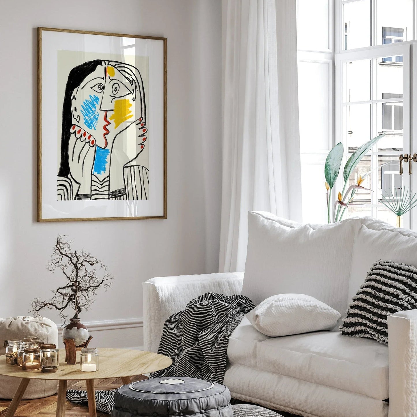 Picasso “The Kiss” Art Print Poster – Museum-Style Wall Decor | Picasso Exhibition Canvas Print