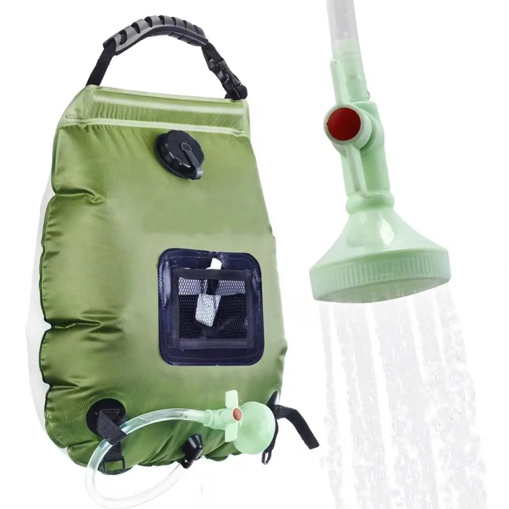 20L Solar Energy Outdoor Heat Camp Shower Bag | Portable Camping Shower