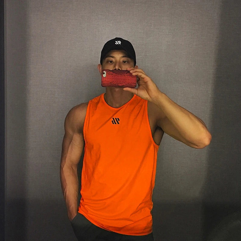 Men’s Summer Gym Vest | Quick-Dry Mesh Bodybuilding & Running Tank Top