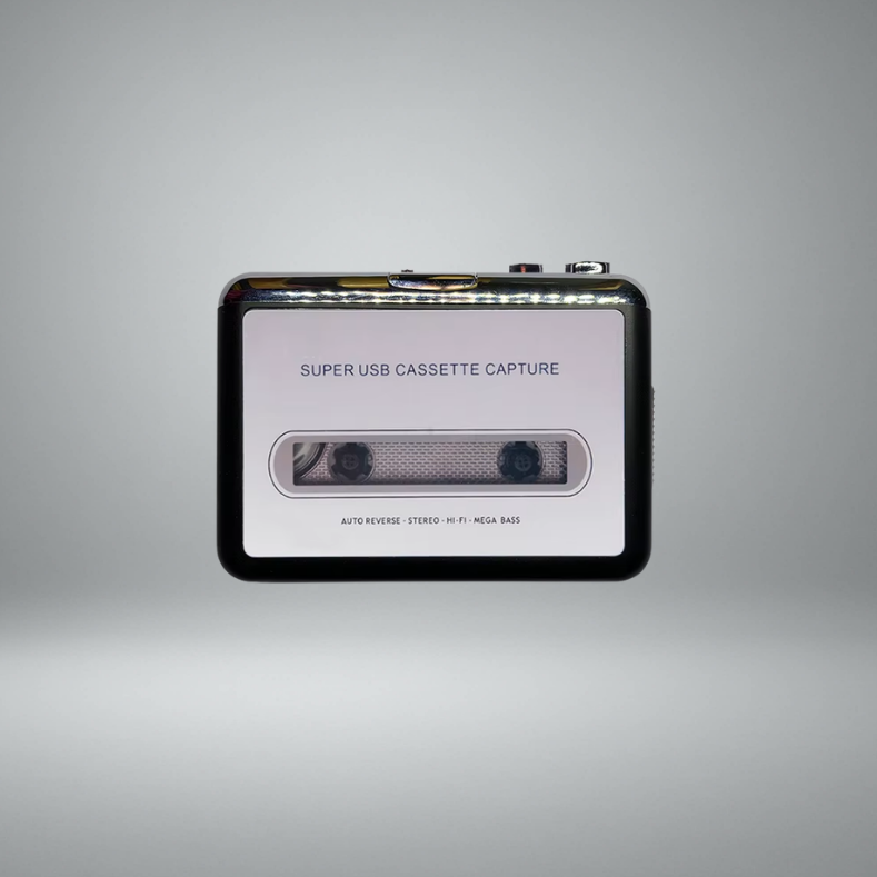 USB Cassette Capture Radio Player Portable USB Cassette Tape to MP3 Converter Capture Audio Music Player Tape Cassette Recorder