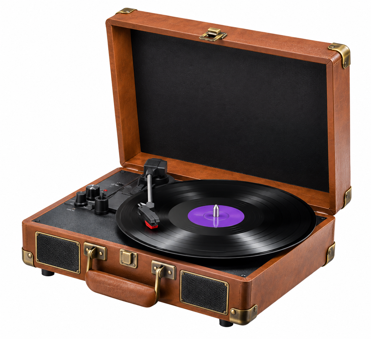 3-Speed Vinyl Record Player – MAIO Turntable with Built-In Stereo Speakers & Headphone Jack | 33/45/78 RPM Spinner