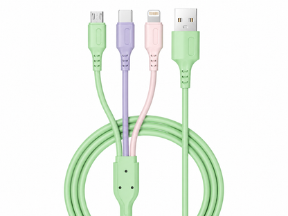 Data Cable Three-in-one Mobile Phone Charging Cable