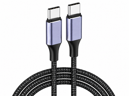 Dual-Port Fast-Charging USB-C To USB-C Cable