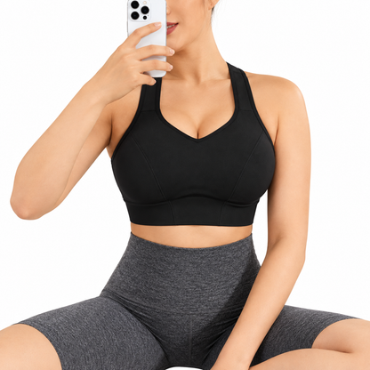 European And American Ladies Yoga Exercise Seamless Vest Shockproof Push-up Workout Underwear