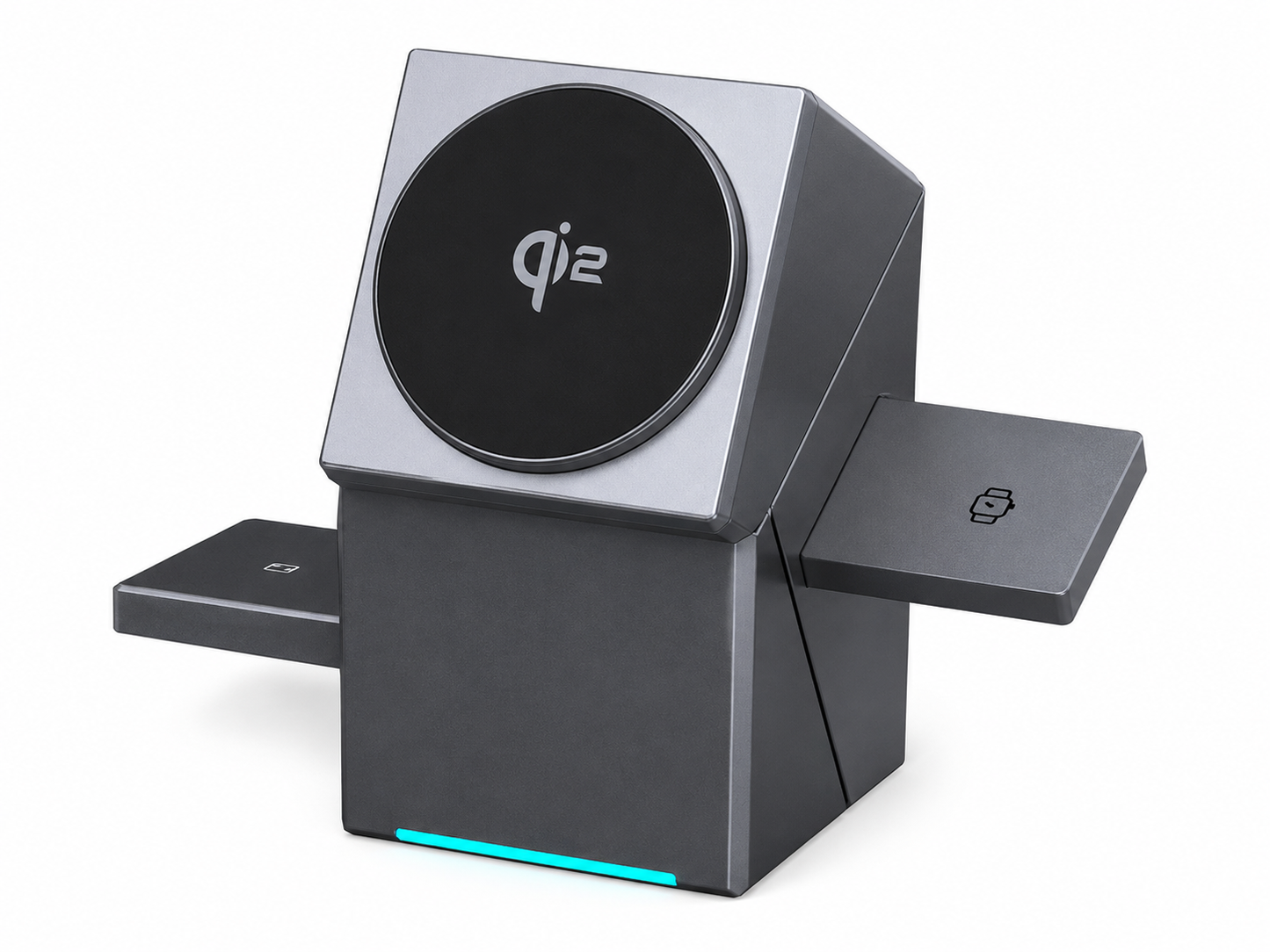 Geometric Rotating Cube 3-in-1 Powerful Magnetic Wireless Charger
