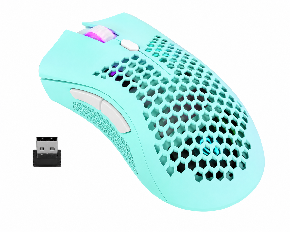 Hollow Out Game Luminous Charging Wireless Mouse