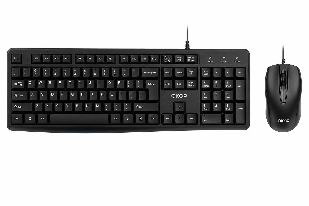 KP-J450 Wired USB Keyboard And Mouse Set For Business Office