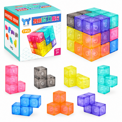 Magnetic Cube Building Blocks Versatile Assembly Toy