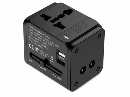 Multi-function Travel Charger Dual USB Port Universal Adapter