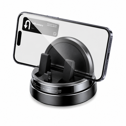New Rotating Car Phone Holder Black with Voice Recognition