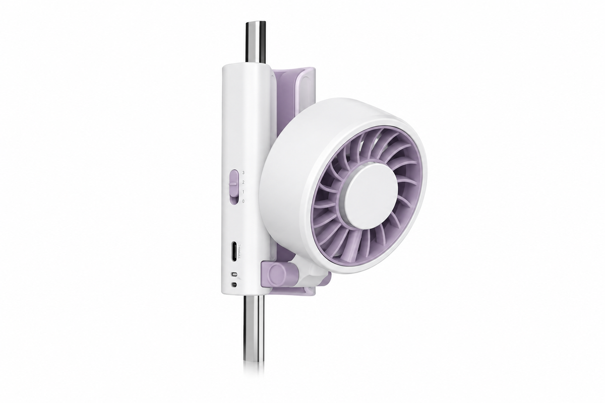 New Semiconductor Ice-cooling Handheld Foldable Portable Clip-on Umbrella Fan