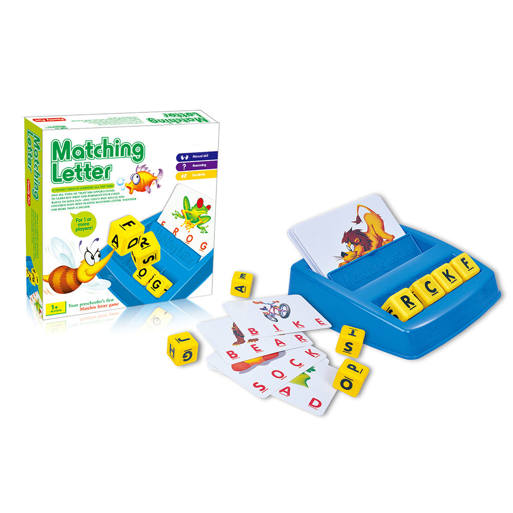 English Scrabble Boggle Game Kindergarten English Teaching Toys String Serial Dice Find Words