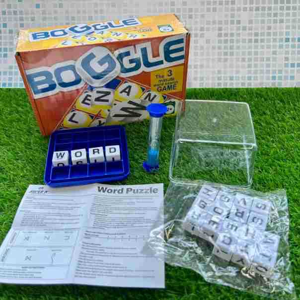 English Scrabble Boggle Game Kindergarten English Teaching Toys String Serial Dice Find Words
