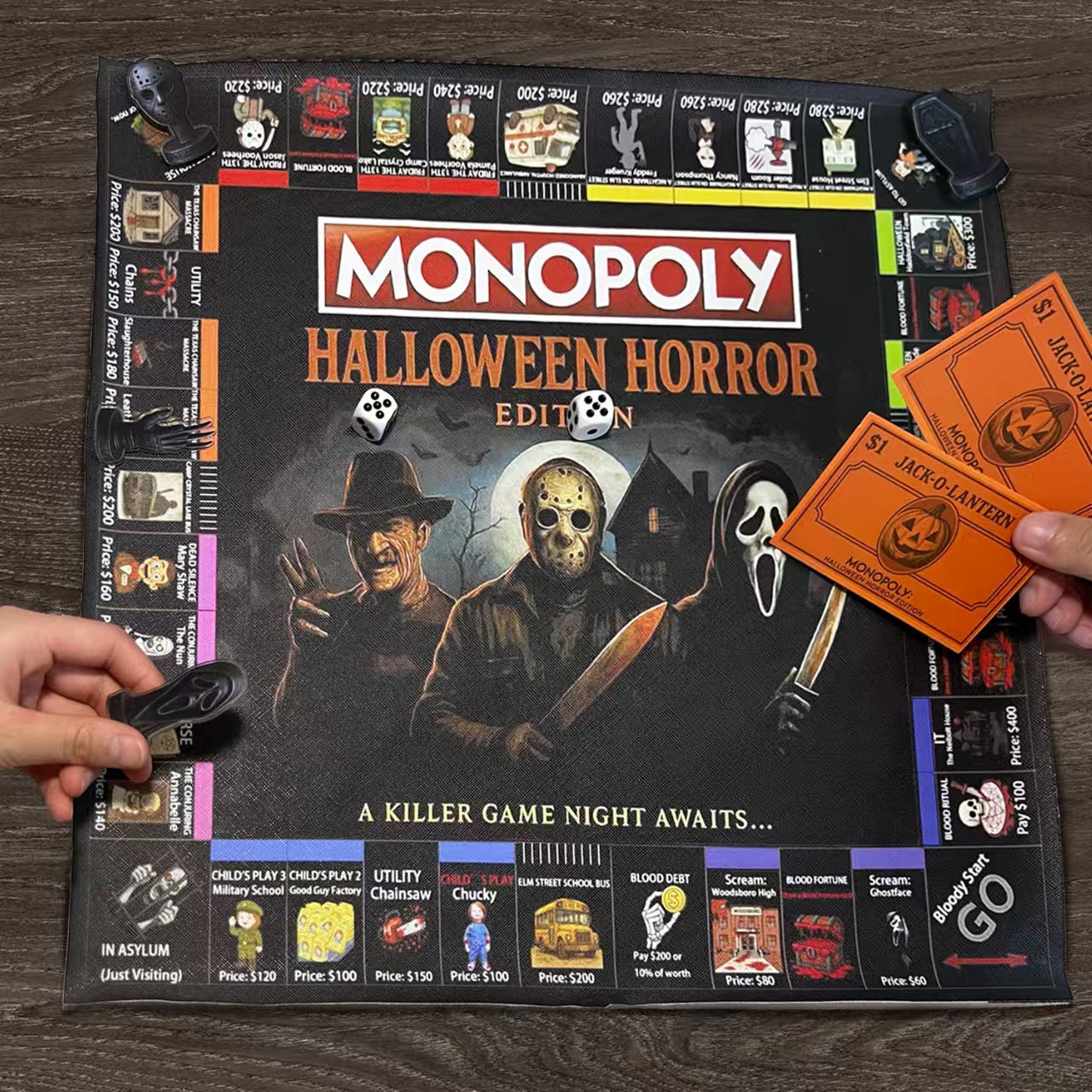 Amazon's New Product Monopoly Halloween Horror Edition Board Game Card Game For 2-4 Players