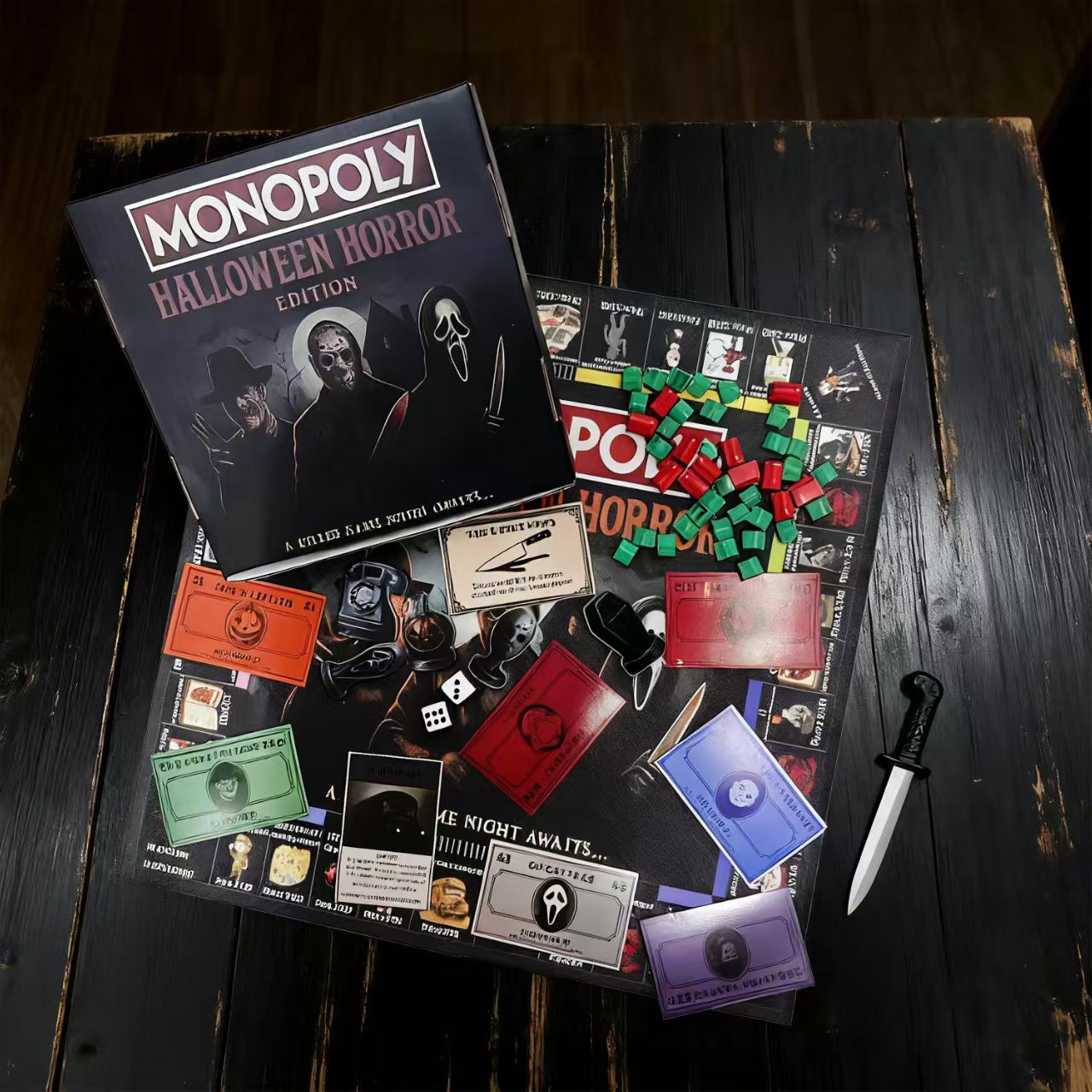 Amazon's New Product Monopoly Halloween Horror Edition Board Game Card Game For 2-4 Players
