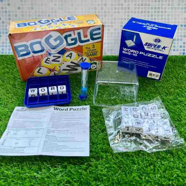 English Scrabble Boggle Game Kindergarten English Teaching Toys String Serial Dice Find Words