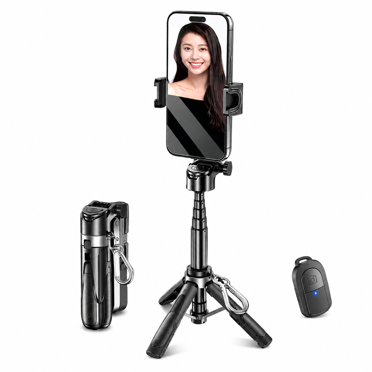 P15C Magnetic Selfie Stick With Bluetooth Portable For Travel Photography