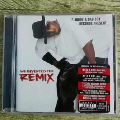 CD P Diddy Bad Boy Records Present We Invented The REMIX