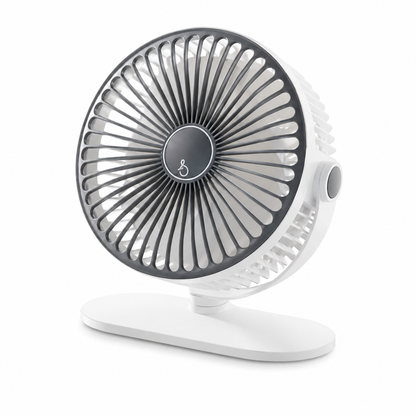 Portable Clip-On Silent Mini Car Charging Fan