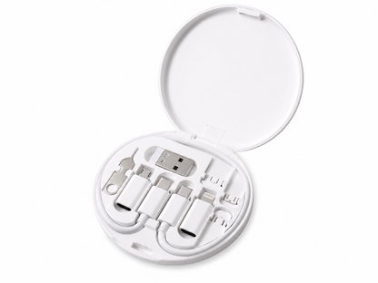 Portable Multifunction Data Cable Digital Storage Box Data Cable 60W Fast Charging Cable Five-in-one