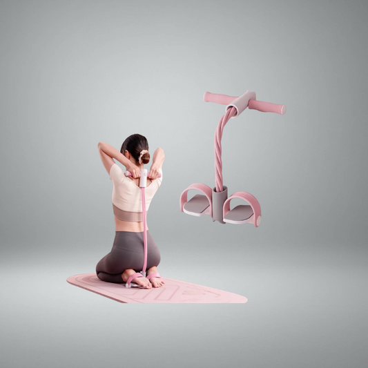 Foot Pedal Puller With Timer Voice Prompt For Women Ab Workout Back Stretching Yoga Sit-Up Assistant Home Gym Fitness Gear