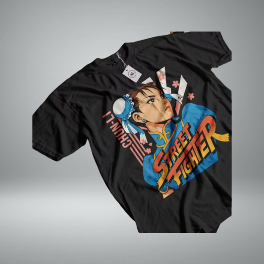 Chun-Li Street Fighter T-Shirt – Classic Gaming Graphic Tee