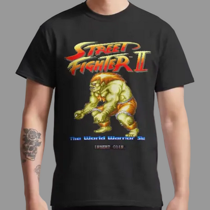 Street Fighter Blanka Pixel art video game Pure Cotton Classic