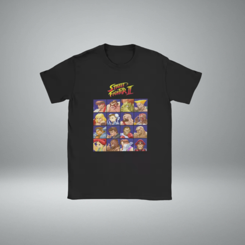 Street Fighter Men’s T-Shirt – Classic Video Game Graphic Tee