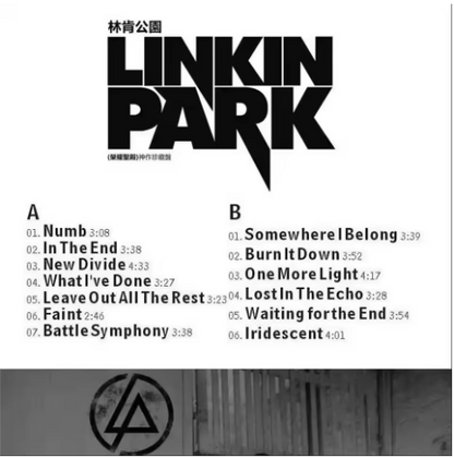 Linkin Park Phonograph Turntable LP 12 inch Black Vinyl Record Album