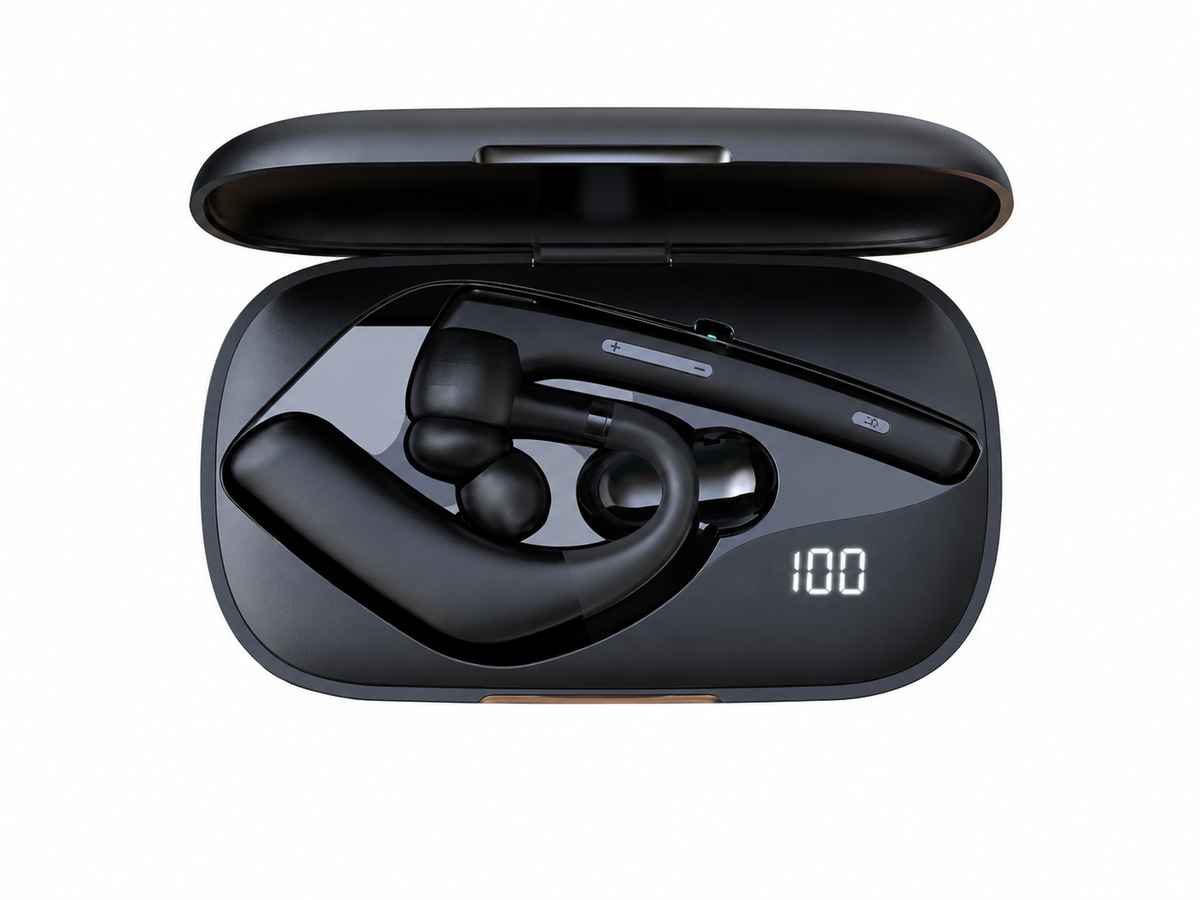 Single-ear Wireless Bluetooth Earhook Noise-canceling Headphones