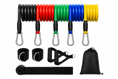 TPE 11-Piece Fitness Equipment Resistance Band Set